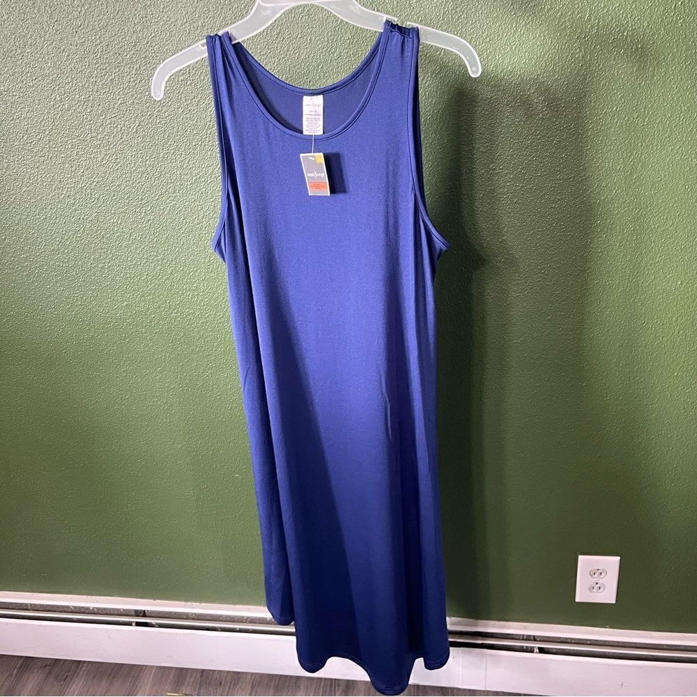 NWT west loop large midi navy dress